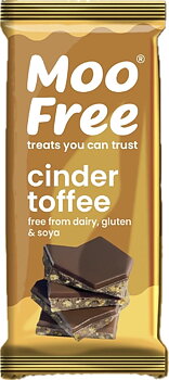 vegansk chokladkaka Cinder toffee moo free 80g