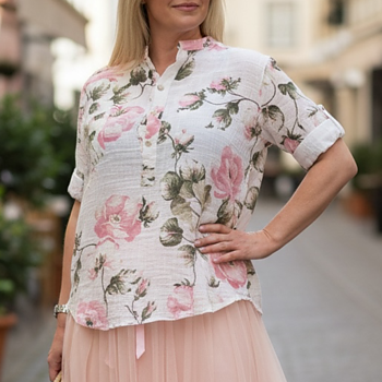 Annie blus vit one size