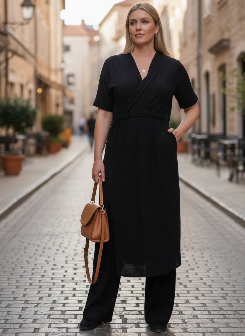 Linnea klänning svart one size