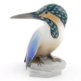 Jens Peter Dahl-Jensen (20th Century) Colorful Bird Figurine 12 cm #1619 (2)