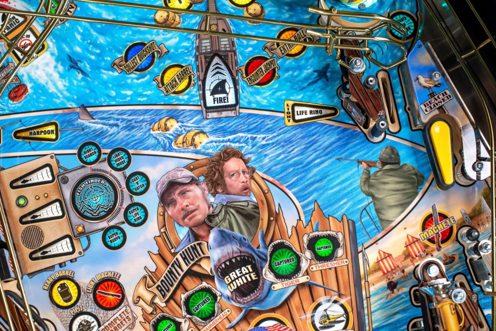 Jaws 50th Anniversary Premium - Stern Pinball - Kontakta för tillgänglighet - 14
