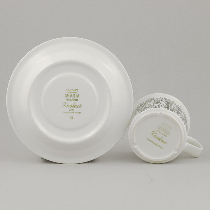 Esteri Tomula (Krokus 1978) Coffee Cup with Graphic Flower Decor 10 cm  [Sample Images]