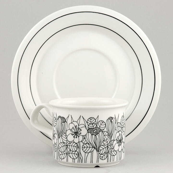 エステリ・トムラ  Krokusシリーズ  花柄のコーヒーカップ  10cm  1978年  [サンプル画像]