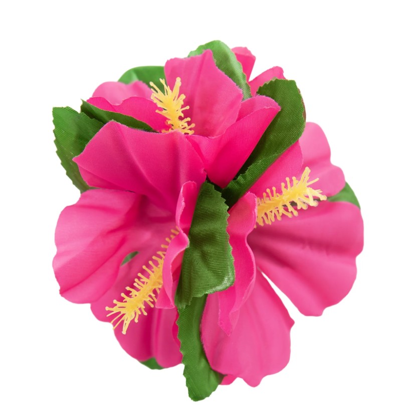 Tropisk blomma - Hårklämma - Rosa - 4