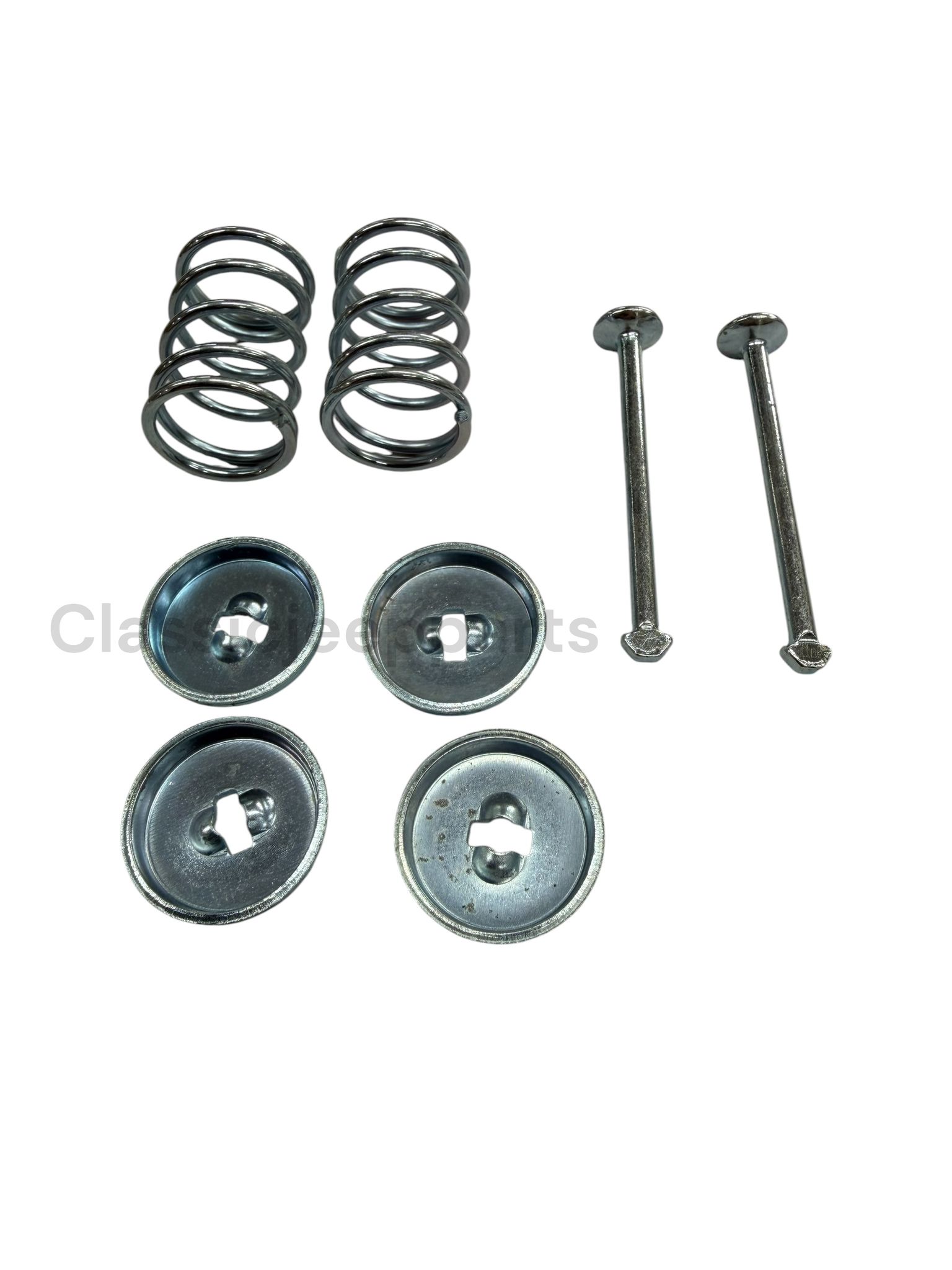 Brake Shoe Hold Down Spring Kit, CJ-3B, CJ-5 and M38A1