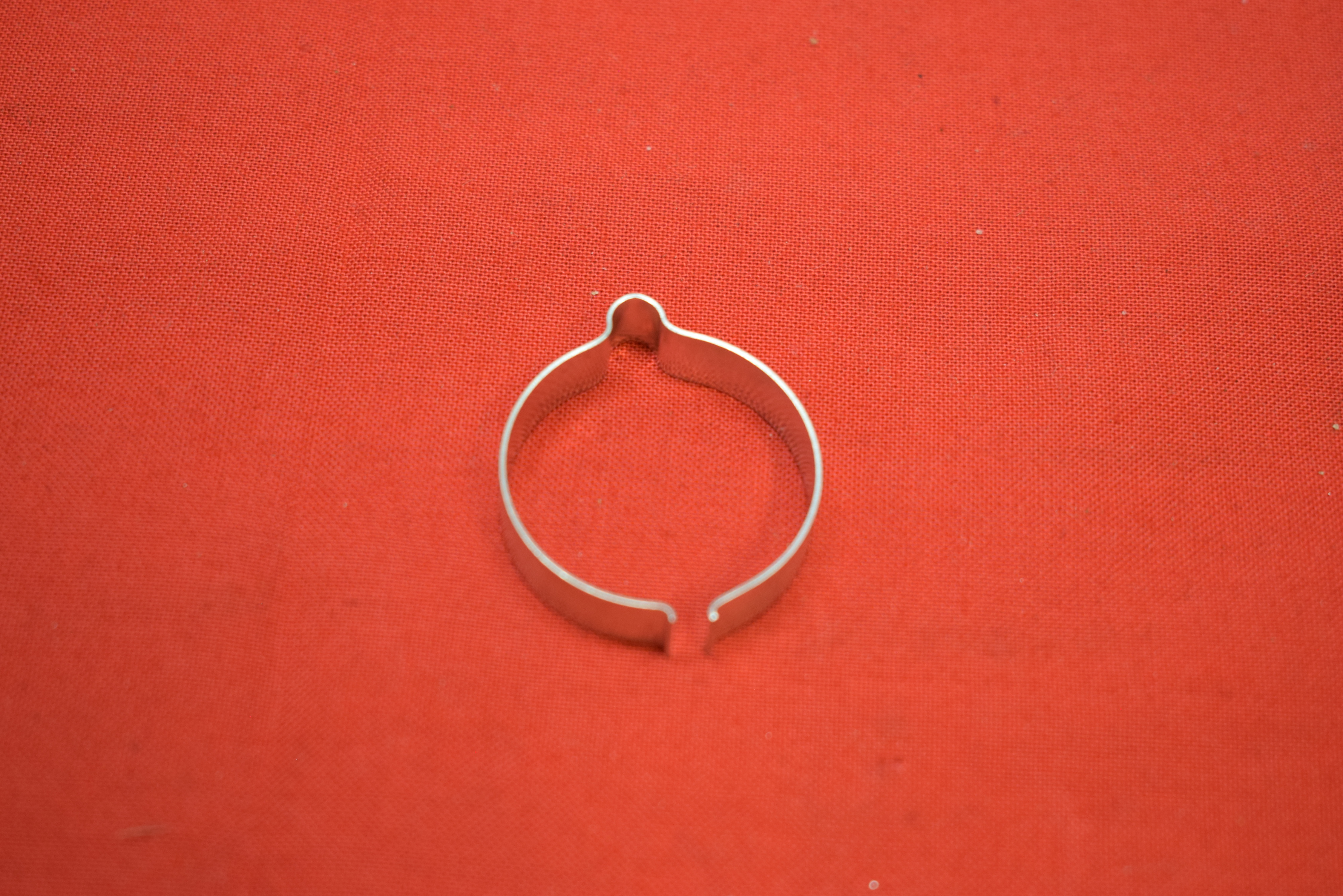 Klämma för 1 1/4" rör, Nickel Indian 1913-Upp