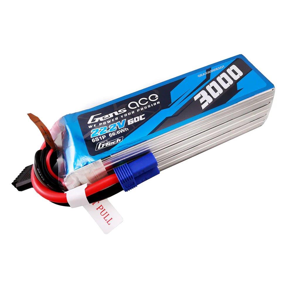 GensAce G-Tech 3000mAh 22.2V 60C 6S1P Lipo Battery Pack with EC5 plug - 5
