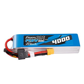 GensAce G-Tech 4000mAh 14.8V 60C 4S1P XT60 LIPO Battery Pack