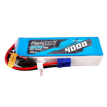 GensAce G-Tech 4000mAh 22.2V 45C 6S1P Lipo Battery Pack with EC5 plug