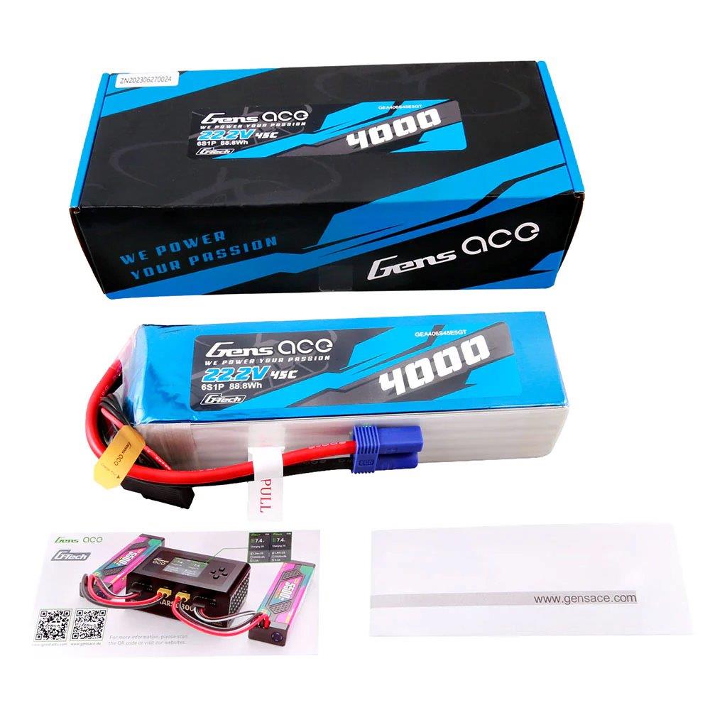 GensAce G-Tech 4000mAh 22.2V 45C 6S1P Lipo Battery Pack with EC5 plug - 2