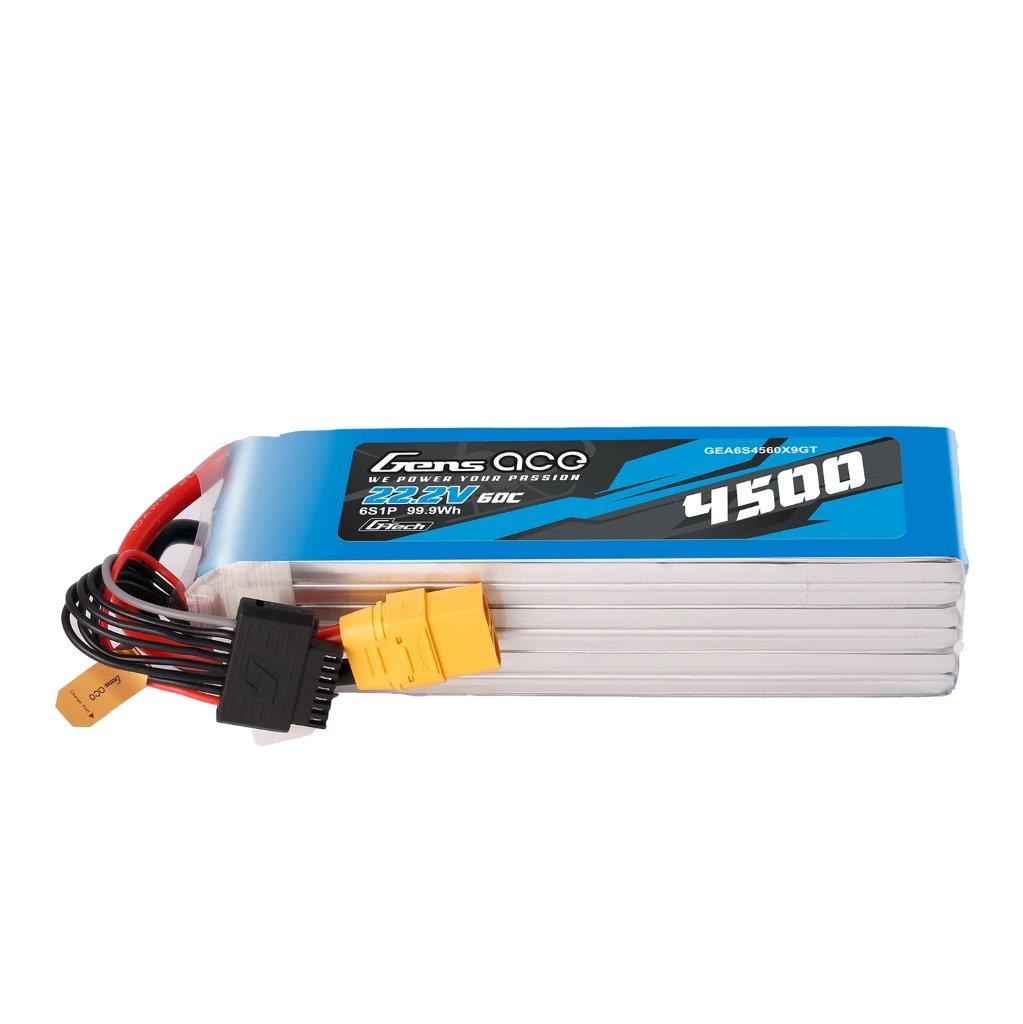 GensAce G-Tech 4500mAh 22.2V 60C 6S1P XT90 LIPO Battery Pack