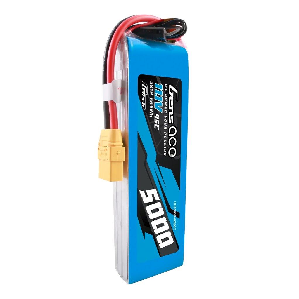GensAce G-Tech 5000mAh 11.1V 45C 3S1P lipo battery with XT90 Plug - 3