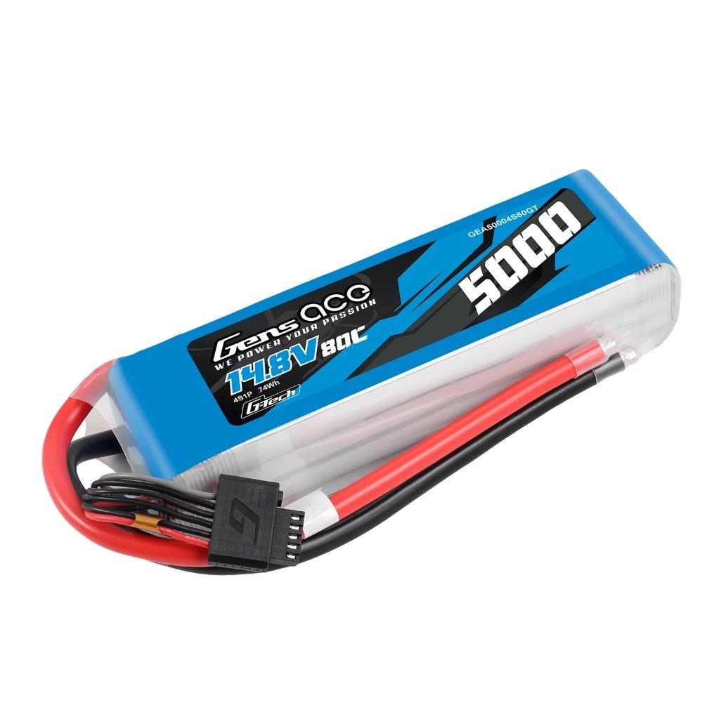 GensAce G-Tech 5000mAh 14.8V 80C 4S1P Lipo Battery (F5B) - 2