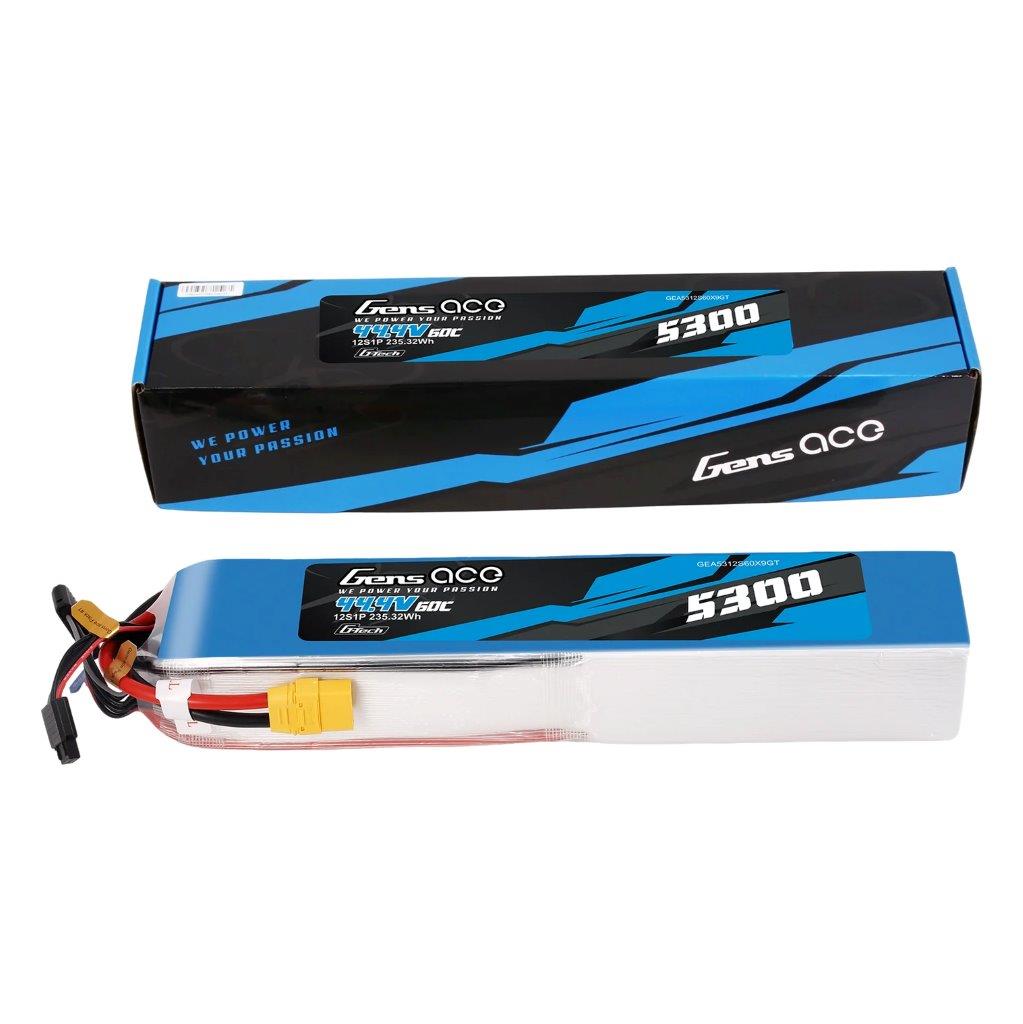 GensAce G-Tech 5300mAh 44.4V 60C 12S1P Battery Pack with XT90 plug - 2