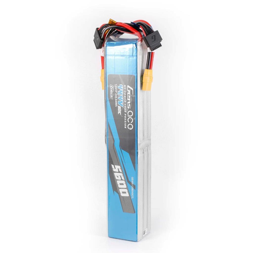 GensAce G-Tech 5600mAh 44.4V 80C 12S1P Battery Pack with XT90 plug - 3