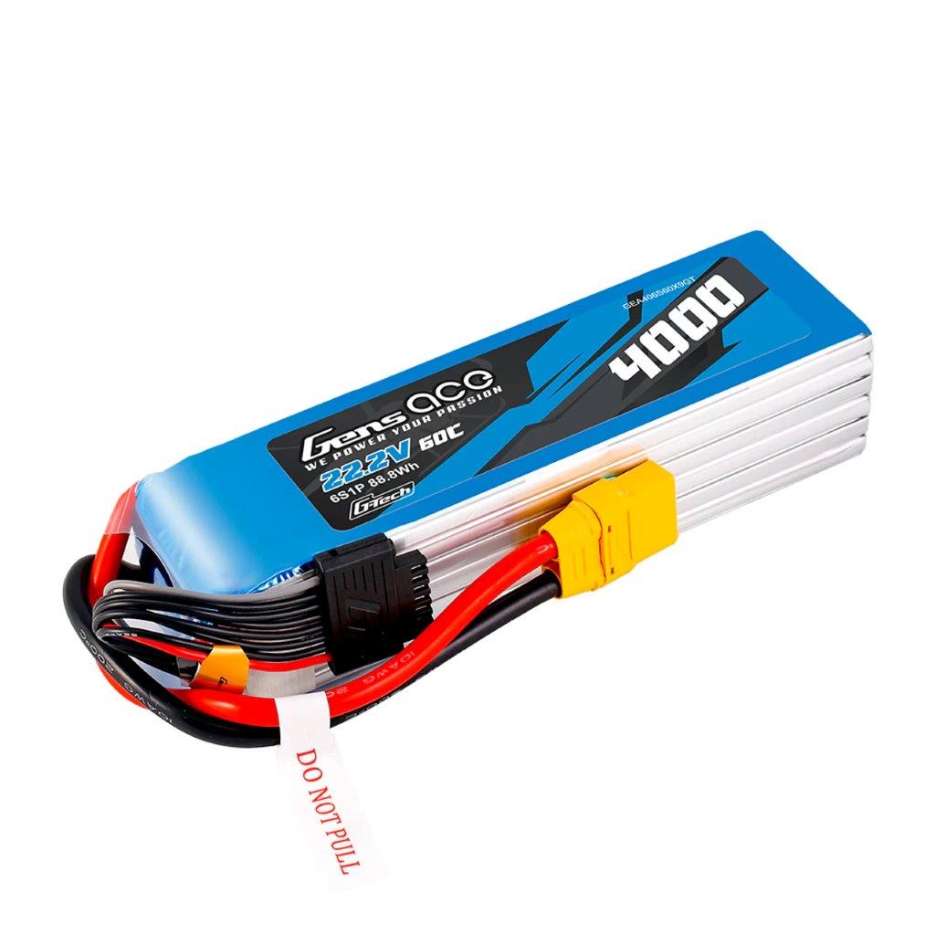 GensAce G-tech 6S 4000mAh 60C 22.2V Lipo Battery with XT90 Plug - 3