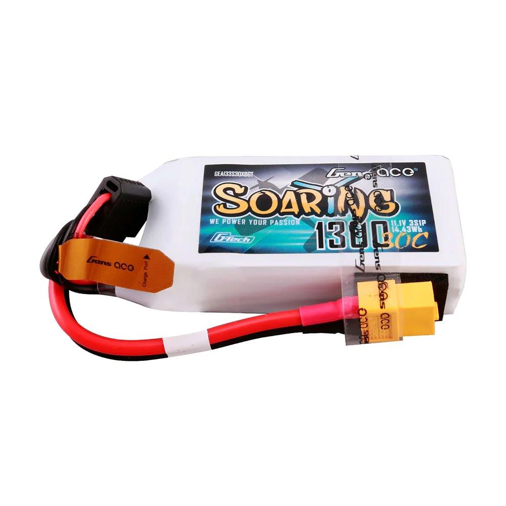 GensAce G-Tech Soaring 1300mAh 11.1V 30C 3S1P Lipo Battery Pack with XT60 Plug