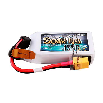 GensAce G-Tech Soaring 1300mAh 11.1V 30C 3S1P Lipo Battery Pack with XT60 Plug
