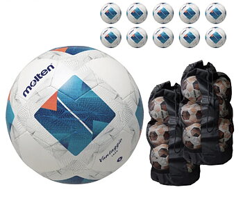Fotboll Stl 3,  10Pack med bollsäck. Molten 1000