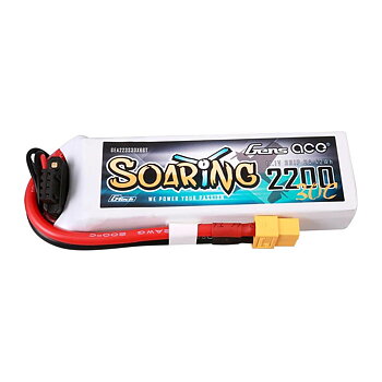 GensAce G-Tech Soaring 2200mAh 11.1V 30C 3S1P Lipo Battery Pack with XT60 Plug