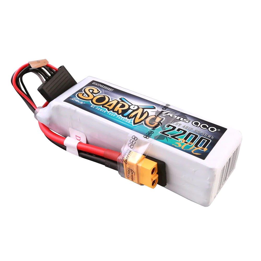 GensAce G-Tech Soaring 2200mAh 14.8V 30C 4S1P Lipo Battery Pack with XT60 plug - 3