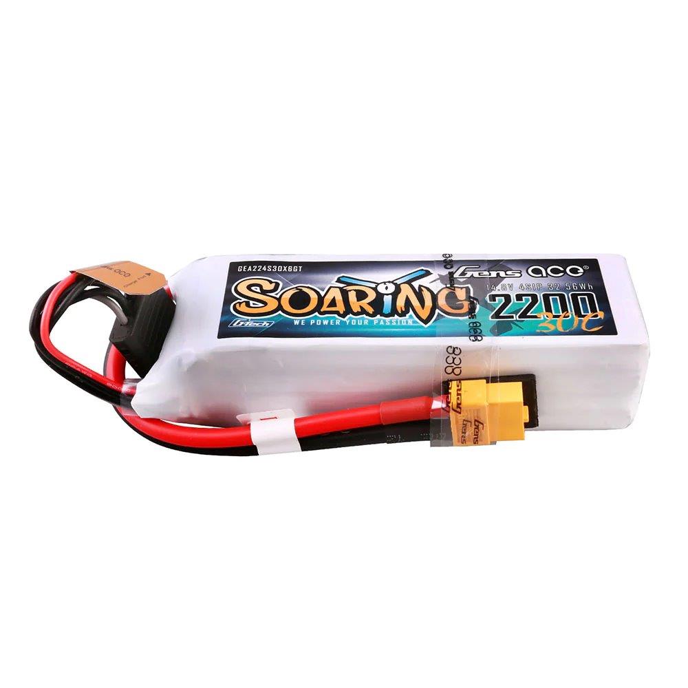 GensAce G-Tech Soaring 2200mAh 14.8V 30C 4S1P Lipo Battery Pack with XT60 plug