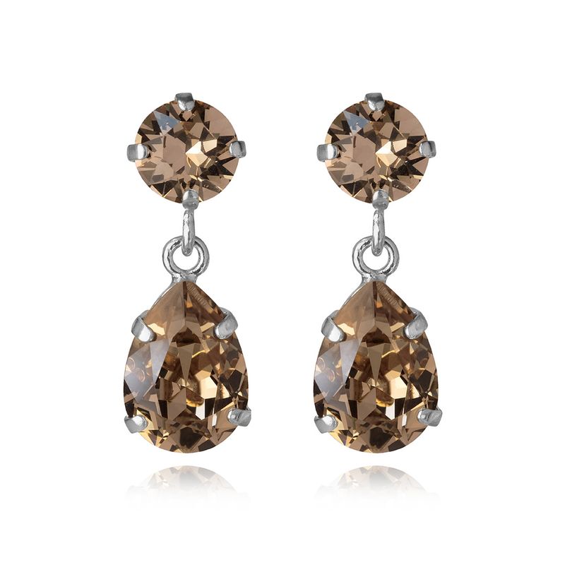 Caroline Svedbom Mini Drop Earrings Greige - 3