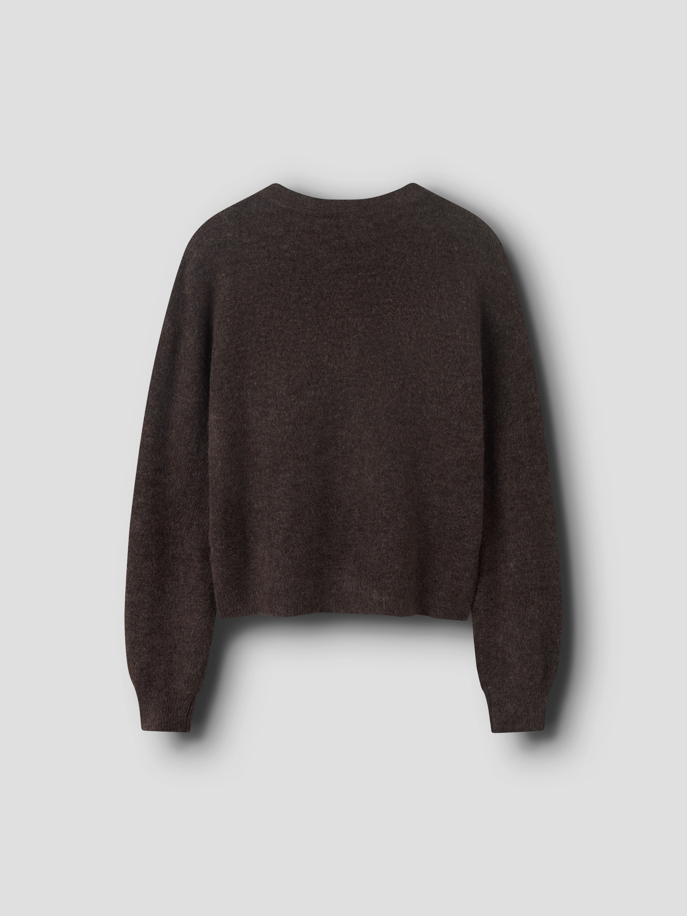 NLFLODET LS SHORT KNIT CARDIGAN NOOS Chocolate Brown 1446-46 - 3