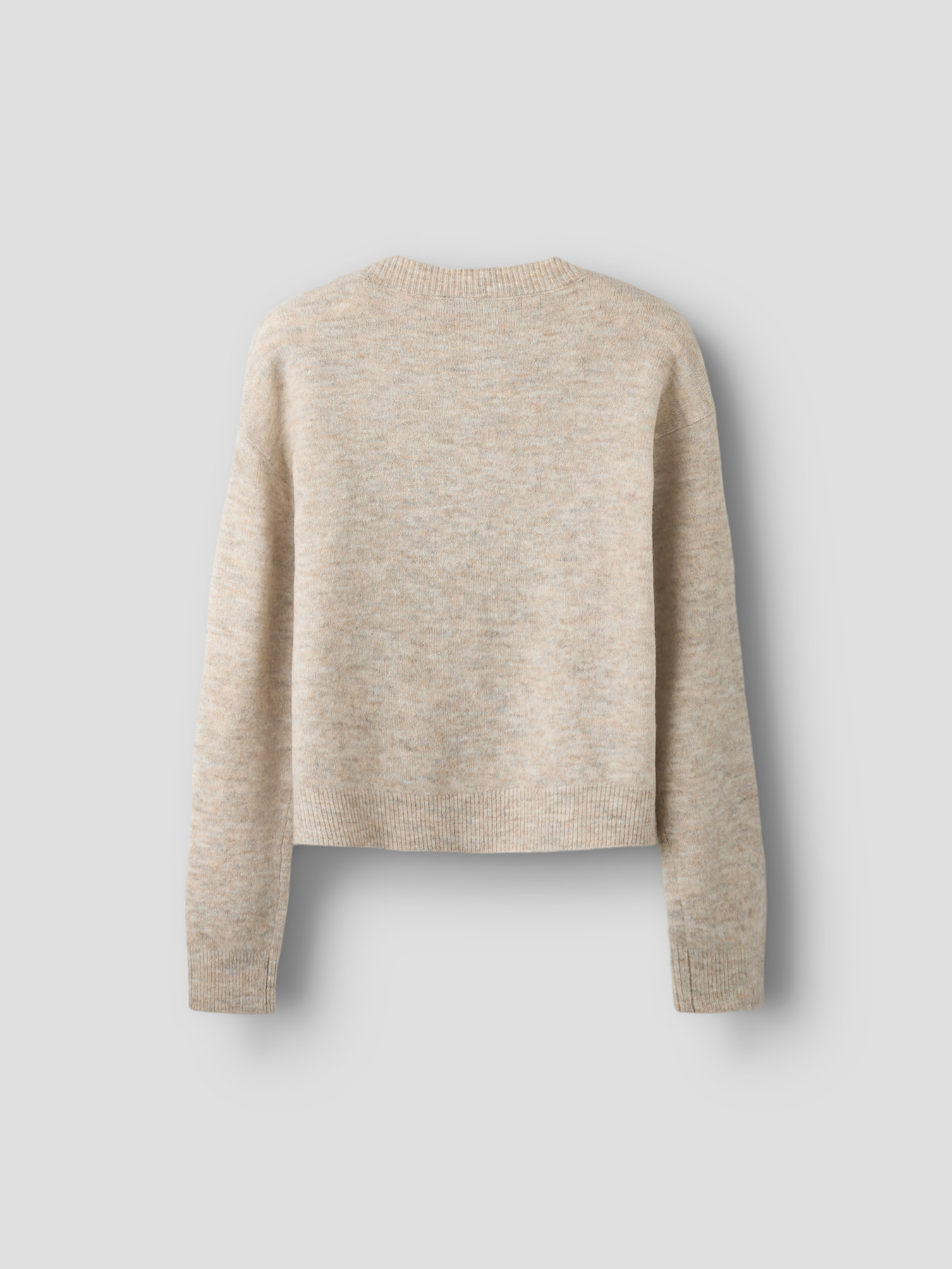NLFLODET LS SHORT KNIT NOOS Peyote Melange - 3