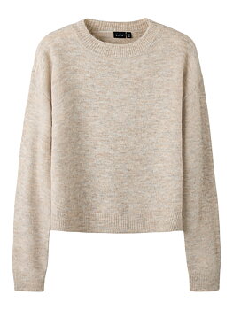 NLFLODET LS SHORT KNIT NOOS Peyote Melange