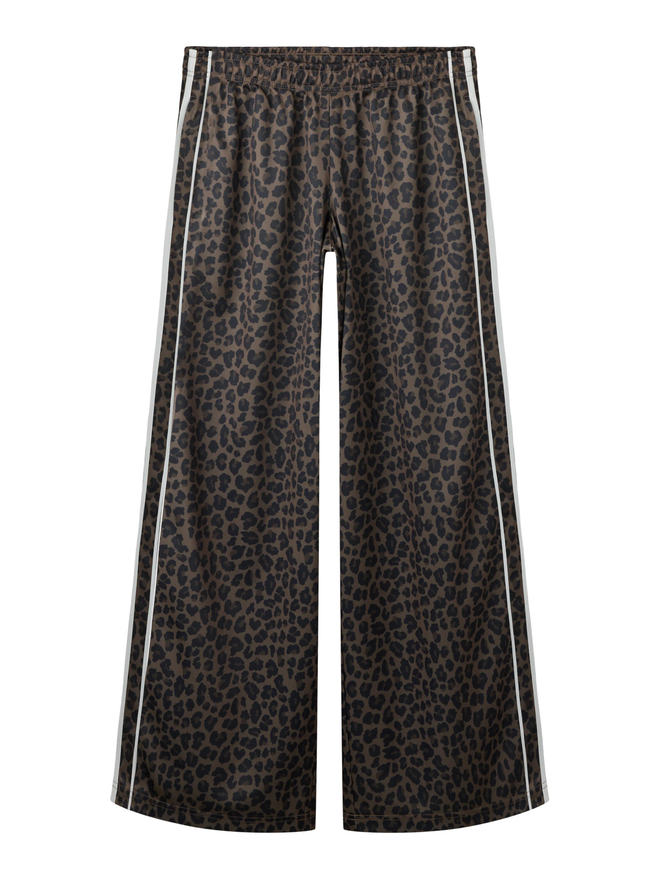 NLFKLARA LEO LW WIDE PANT Chocolate Chip W. Delicioso