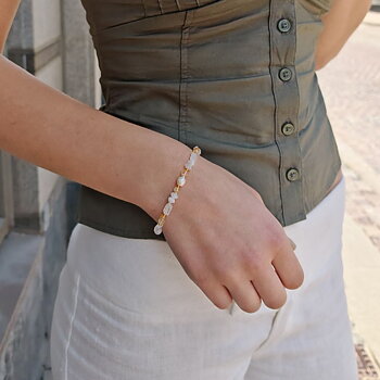 IAMLUND Solstänk vit armband 