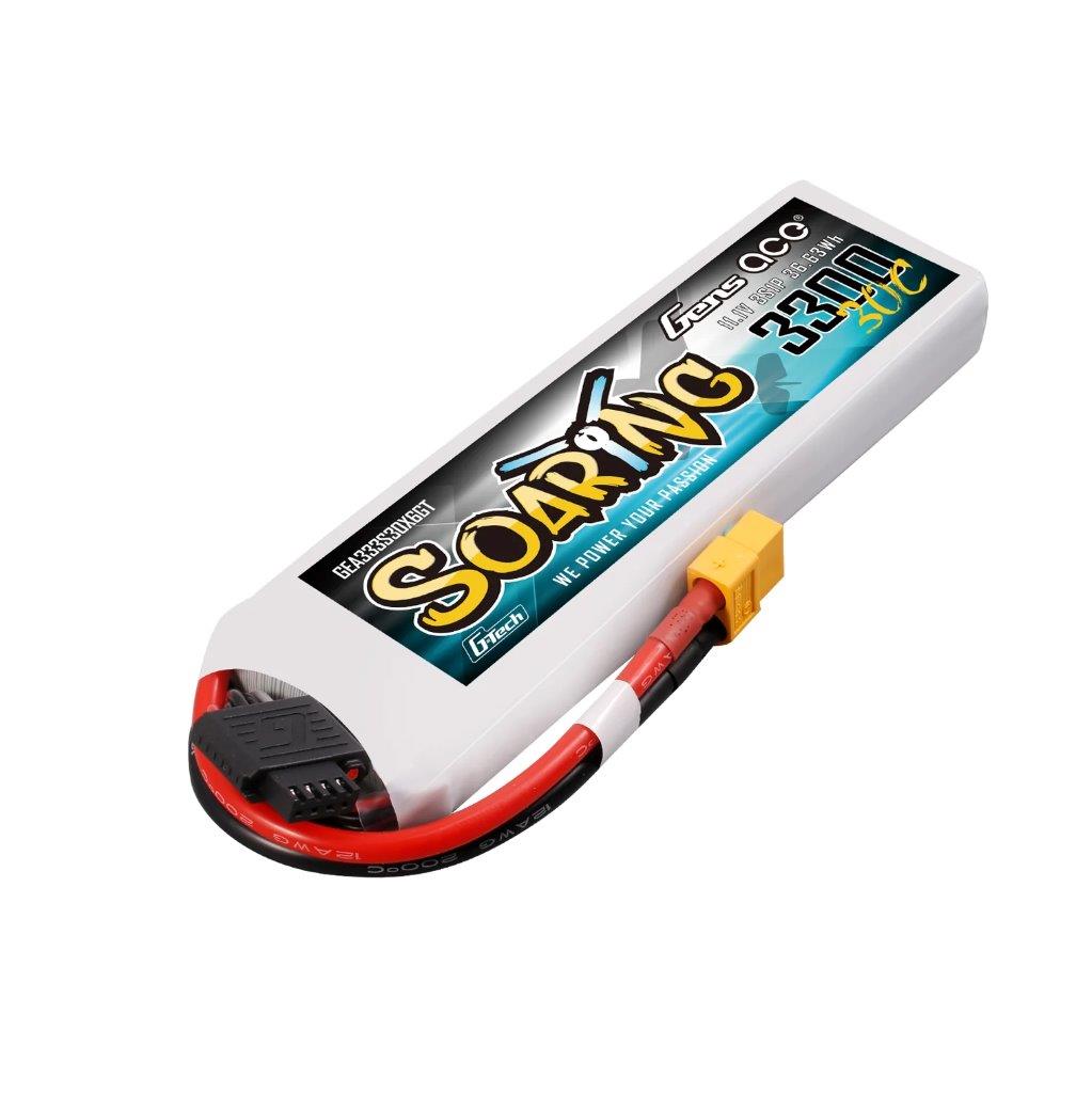 GensAce Soaring 3300mAh 3S 11.1V 30C G-Tech Lipo Battery with XT60 plug - 5