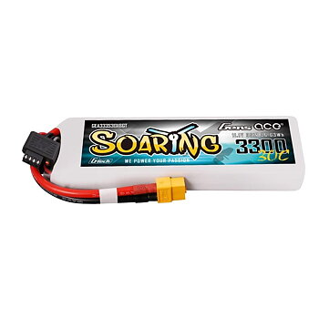 GensAce Soaring 3300mAh 3S 11.1V 30C G-Tech Lipo Battery with XT60 plug