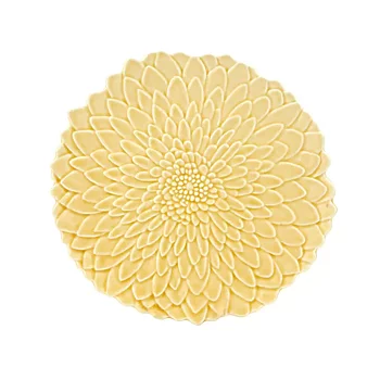 Uppläggningsfat Bloom Ø34 cm Sahara gul