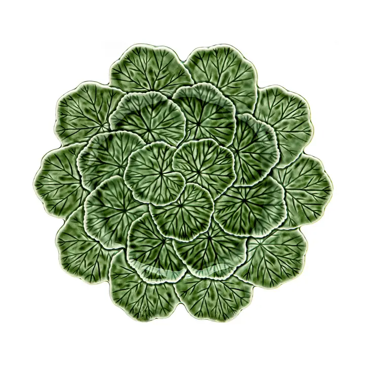 Tallrik Bordallo Leaf large grön