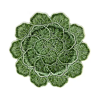 Tallrik Bordallo Leaf large grön