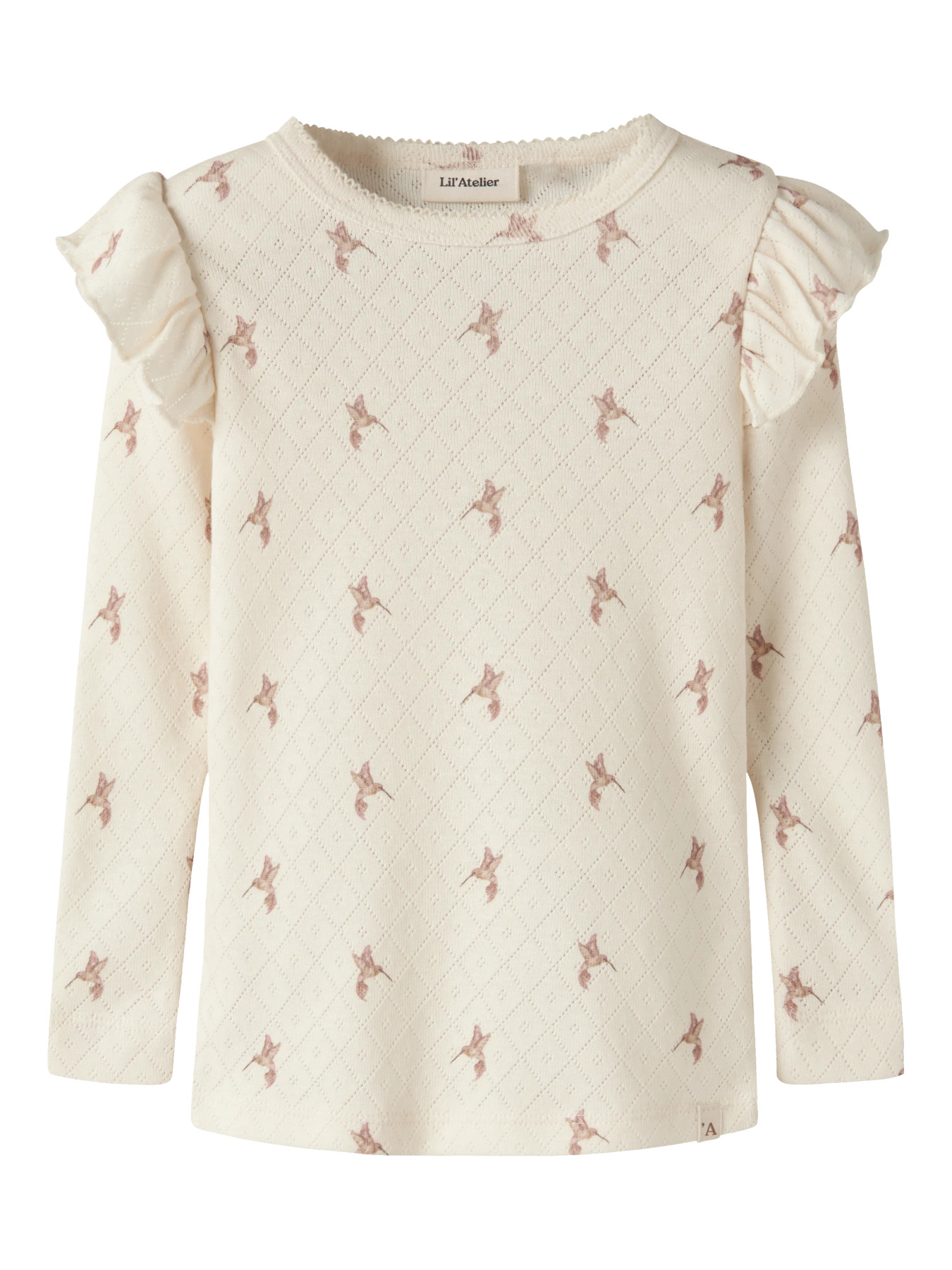 NMFRACHELLO TYL LS SLIM TOP HEA LIL Turtledove BIRD