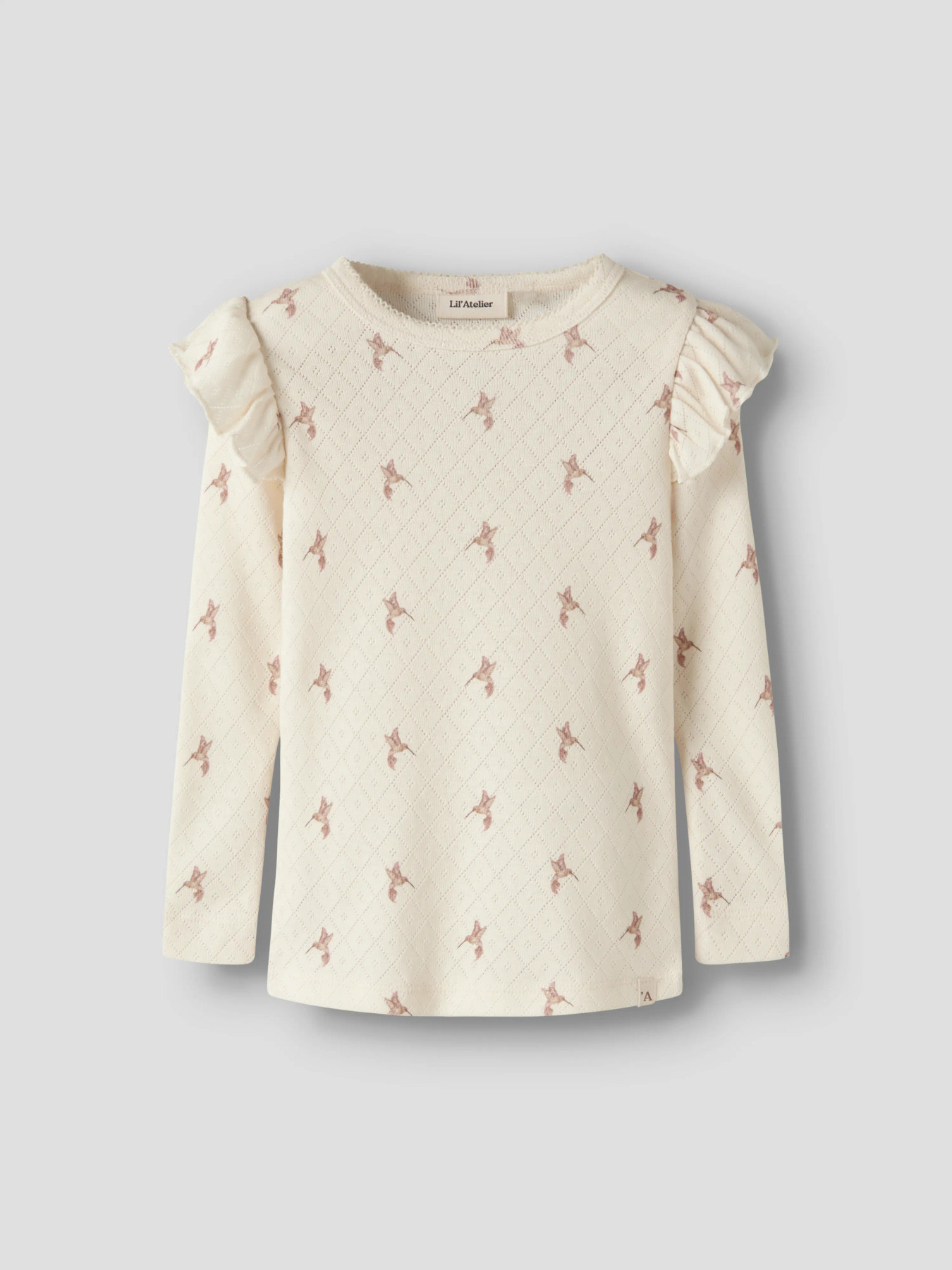 NMFRACHELLO TYL LS SLIM TOP HEA LIL Turtledove BIRD - 2