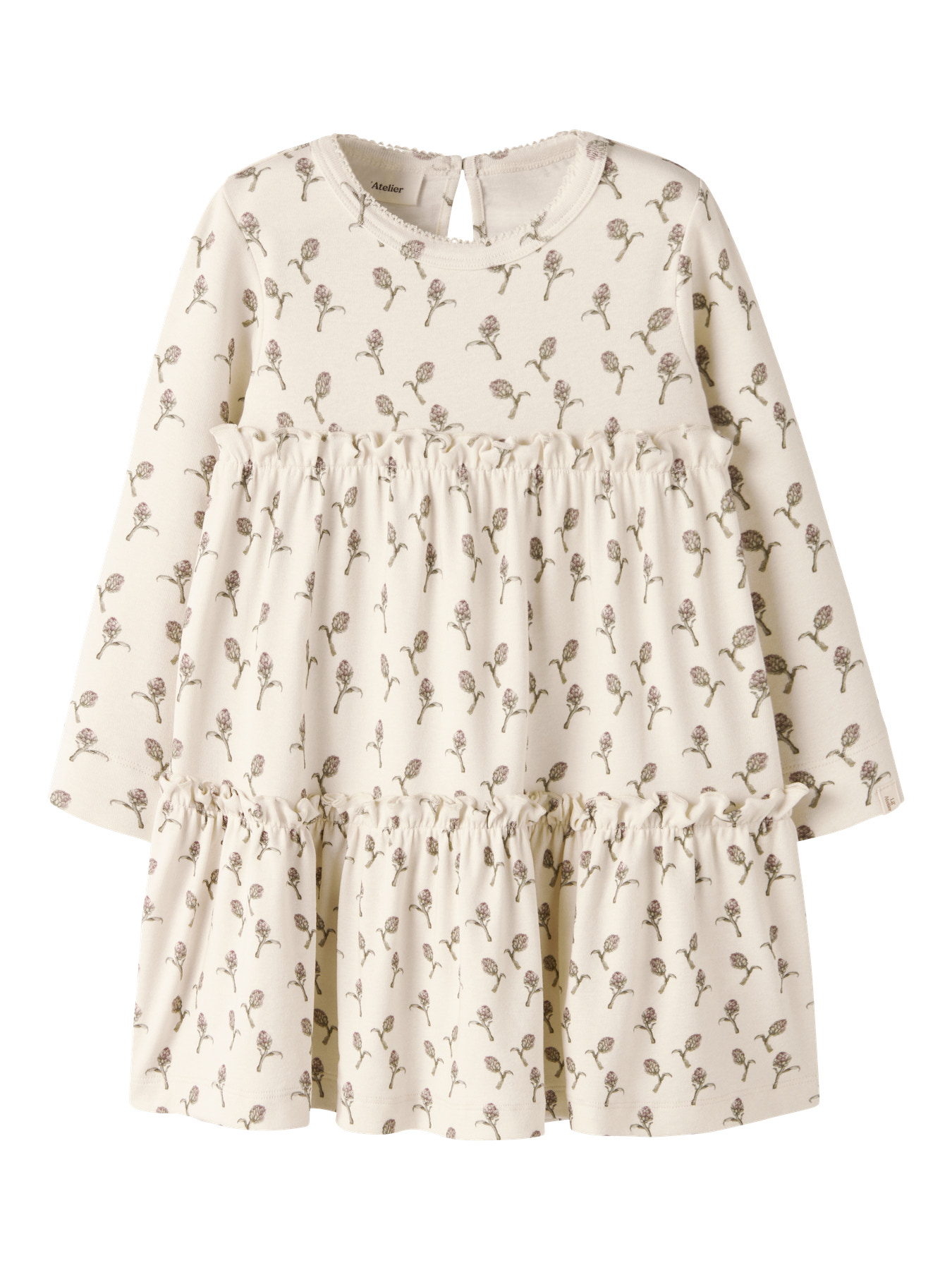 NMFGAYO SEL LS DRESS LIL Turtledove ARTICHOKE