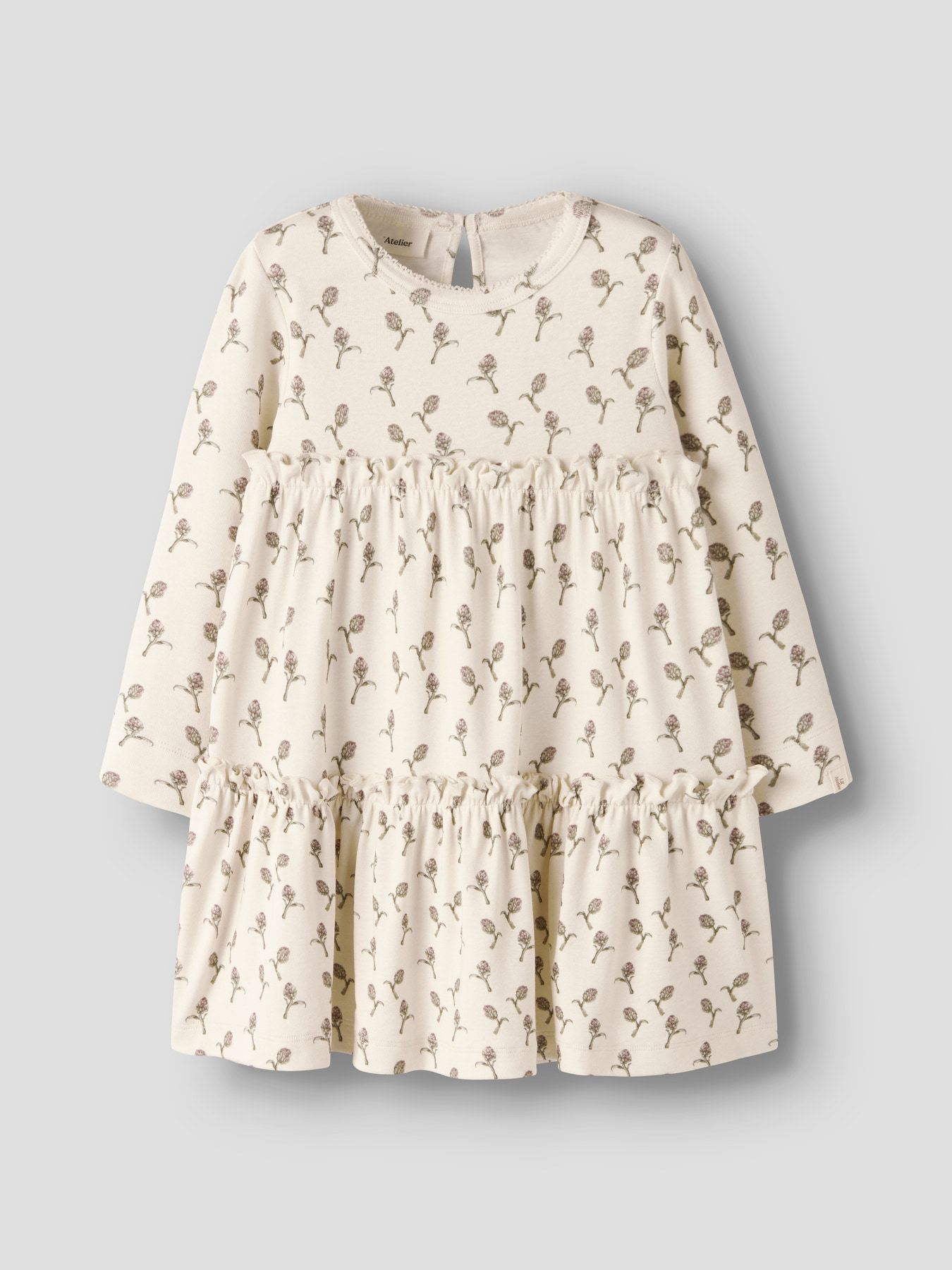 NMFGAYO SEL LS DRESS LIL Turtledove ARTICHOKE - 2