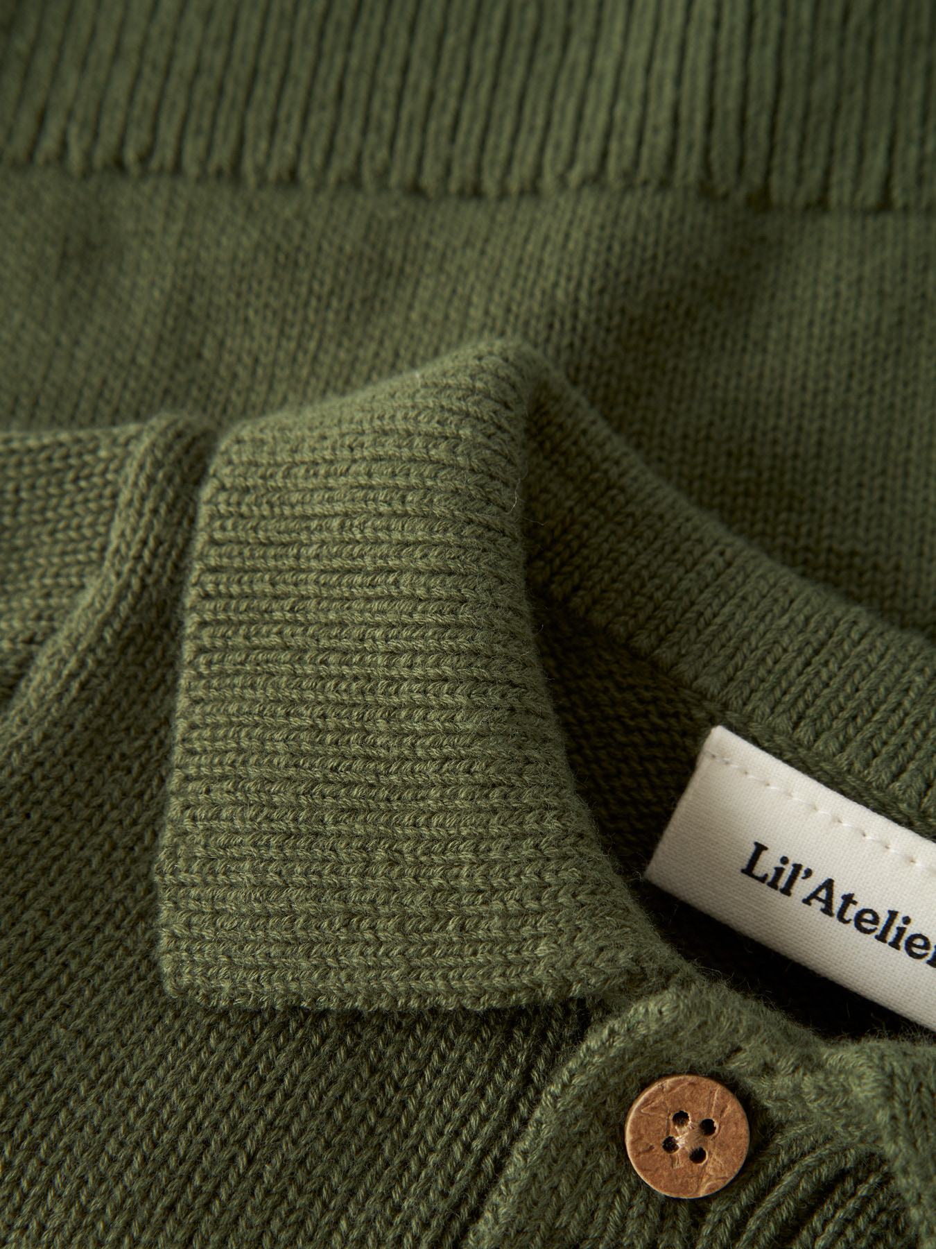 NBMOLO LS KNIT POLO LIL Cypress - 4