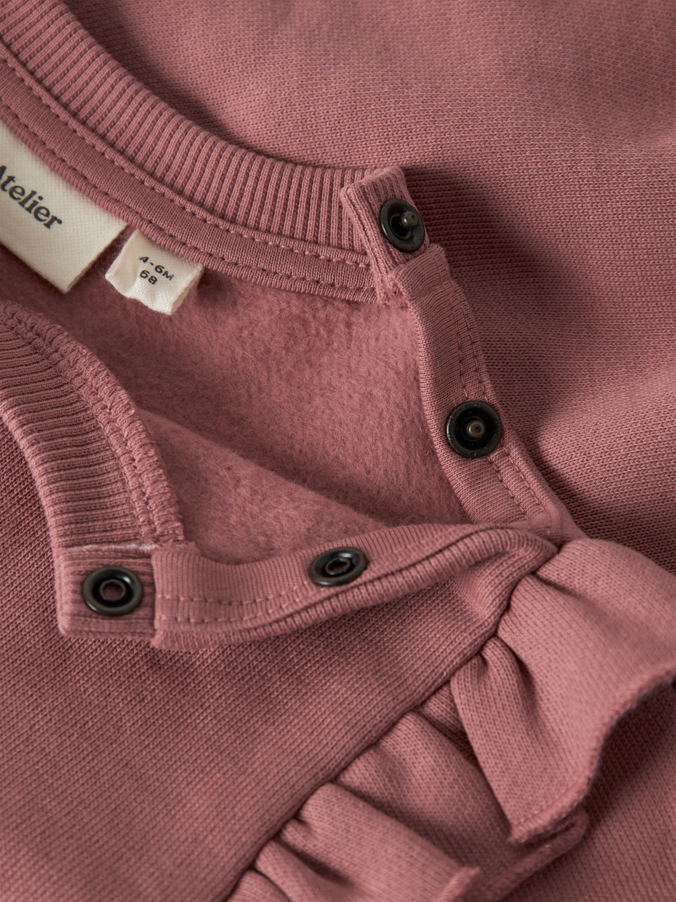 NBFKILANO LS LOOSE SWEAT BRU LIL Withered Rose - 4