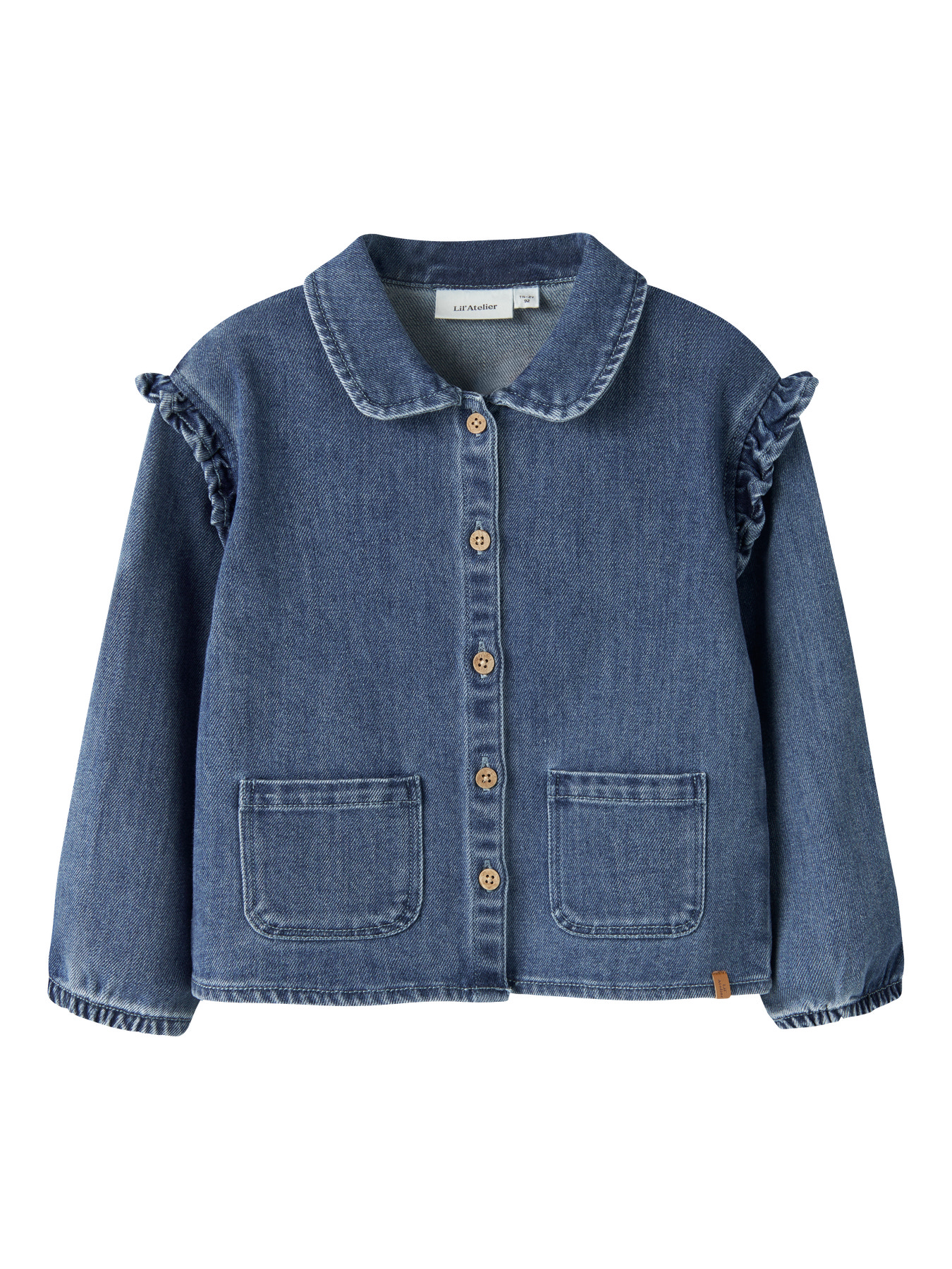 NMFOBELLO LS LOOSE OVERSHIRT 1144-SE LIL Dark Blue Denim