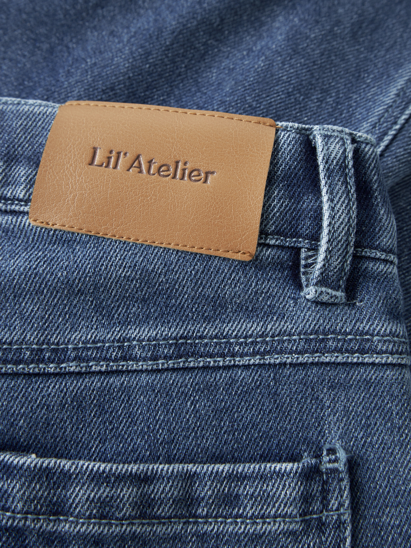 NMFOBELLO WIDE JEANS 1144-SE LIL Dark Blue Denim - 4