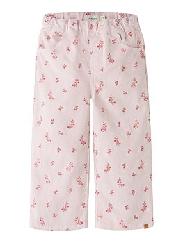 NMFNELLY CORD WIDE PANT 1145-HC LIL Hushed Violet FLOWER EMB
