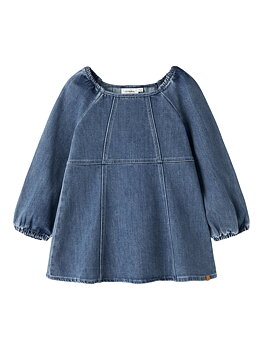 NMFOBELLO LS LOOSE DNM DRESS 1144-SE LIL Dark Blue Denim