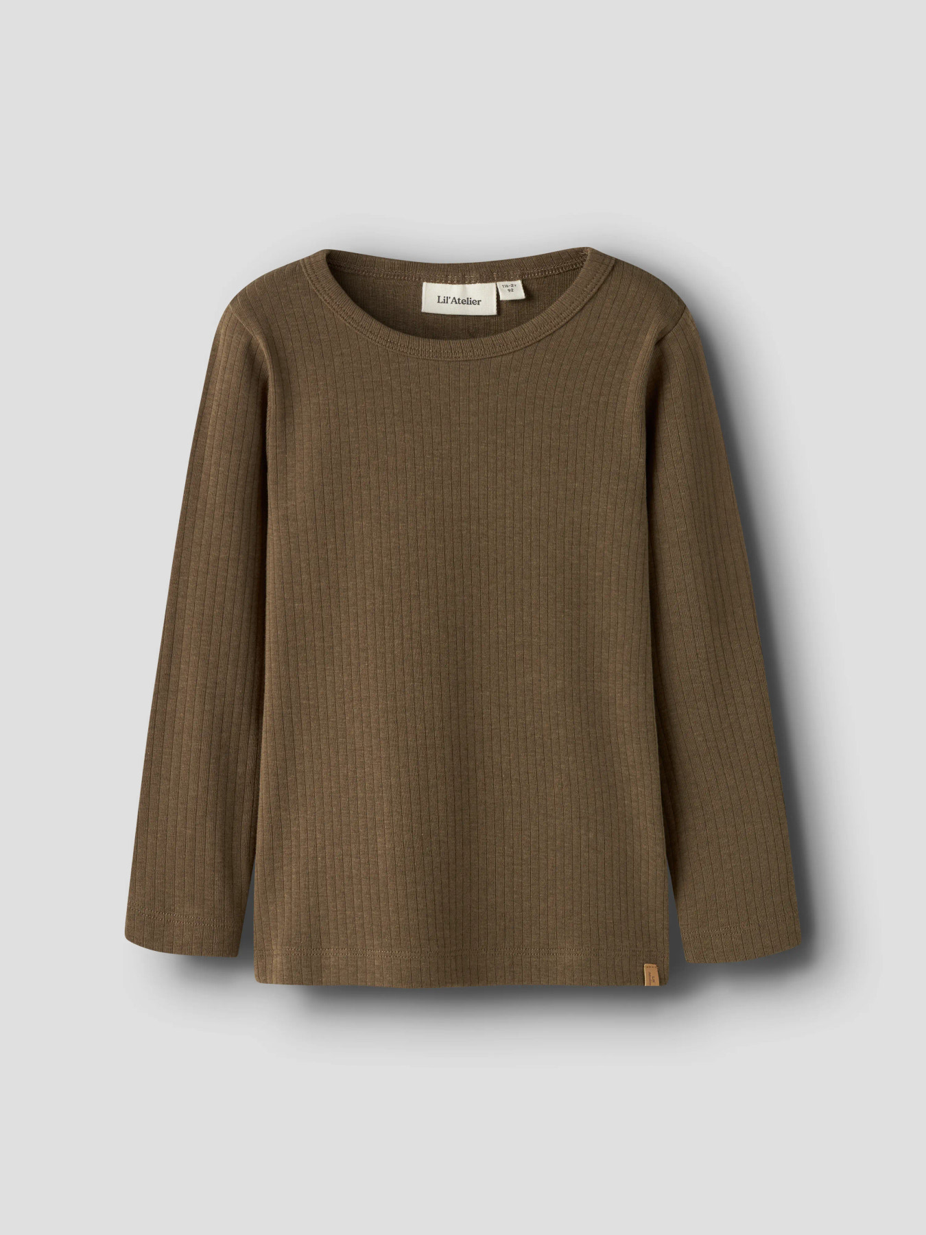 NMMGABO BOB LS SLIM TOP LIL Teak - 2