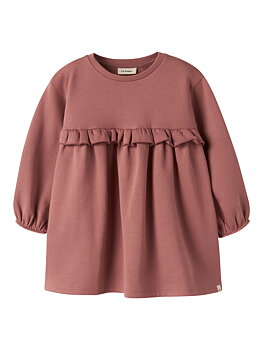 NMFKILANO LS LOOSE SWEAT DRESS BRU LIL Withered Rose