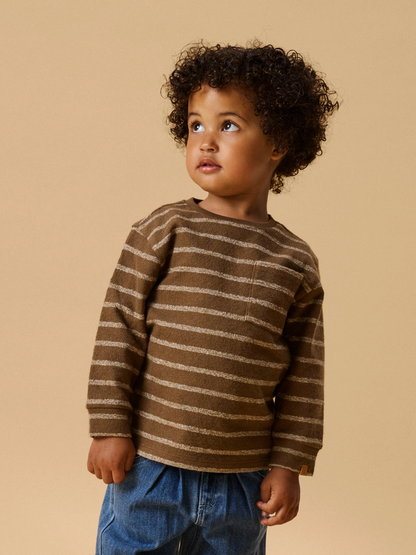 NMMOBY LS LOOSE TOP LIL Teak TURTLEDOVE - 5